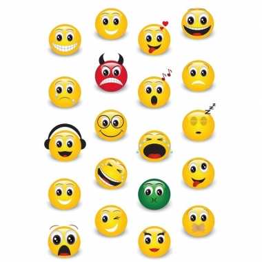 60x emoji stickertjes voor kinderen