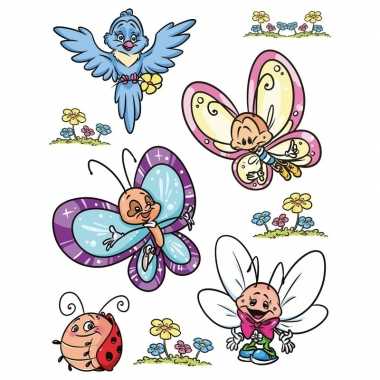 9x raamstickers vlinders raamdecoratie