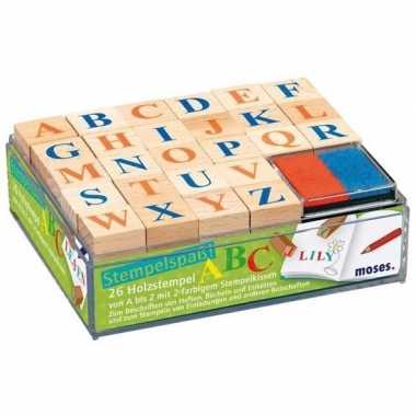 Letters stempelen hobby/knutselset voor kinderen