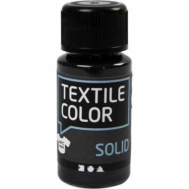 Zwarte textielverf extra dekkend flacon 50 ml