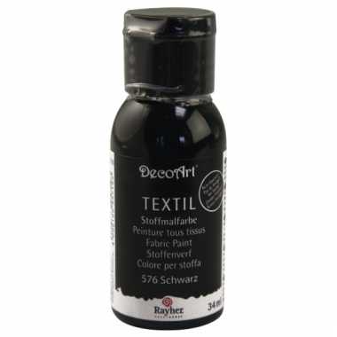 Zwarte textielverf om mee te schilderen