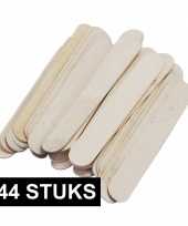 144x knutsel stokjes van hout naturel 150 x 20 mm