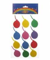 24 gekleurde ballonnen stickers