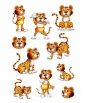 30x tijger stickertjes voor kinderen