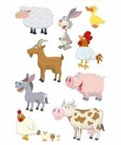 81x boerderij dieren stickertjes voor kinderen