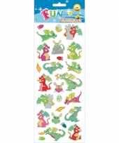 96x draken stickertjes voor kinderen
