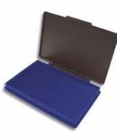 Stempel kussen blauw 7 x 11 cm 10097822