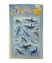 Stickervel met 3d dolfijn plaatjes