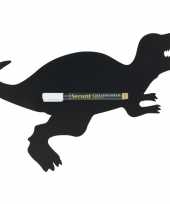 Zwart schrijfbord dinosaurus vorm 48 x 38 cm