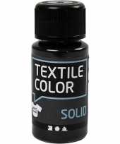 Zwarte textielverf extra dekkend flacon 50 ml